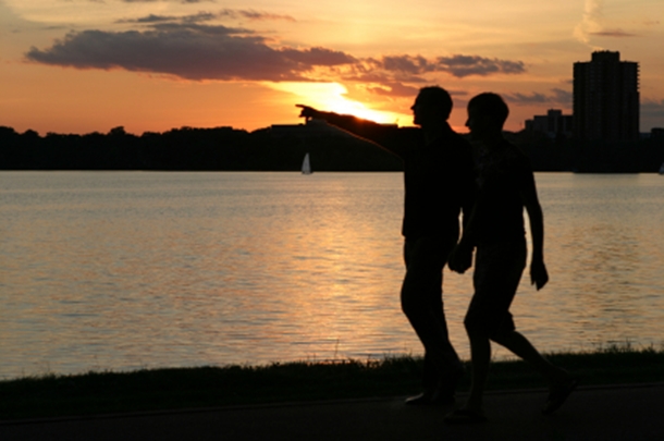 Gay Couple in Sunset